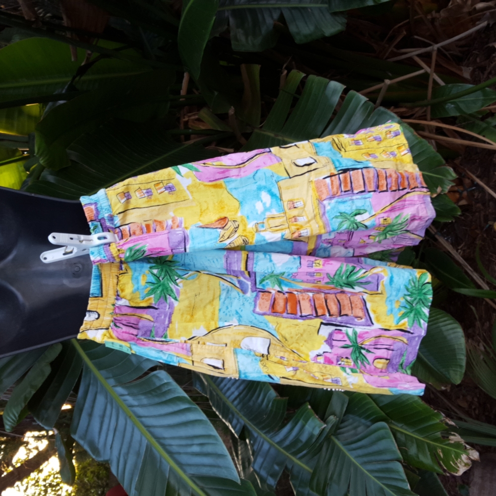 Pearl beaded cotton Bermudas - Picture 4 of 6